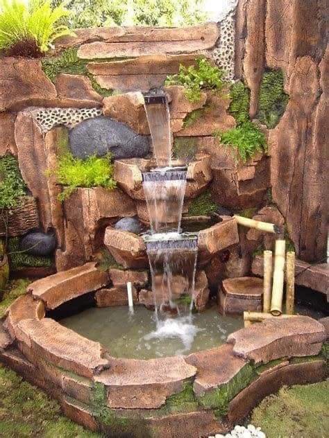 معلم تصميم شلالات بالرياض