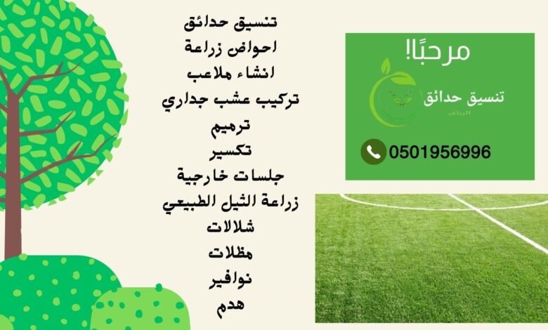 انشاء ملاعب بالرياض